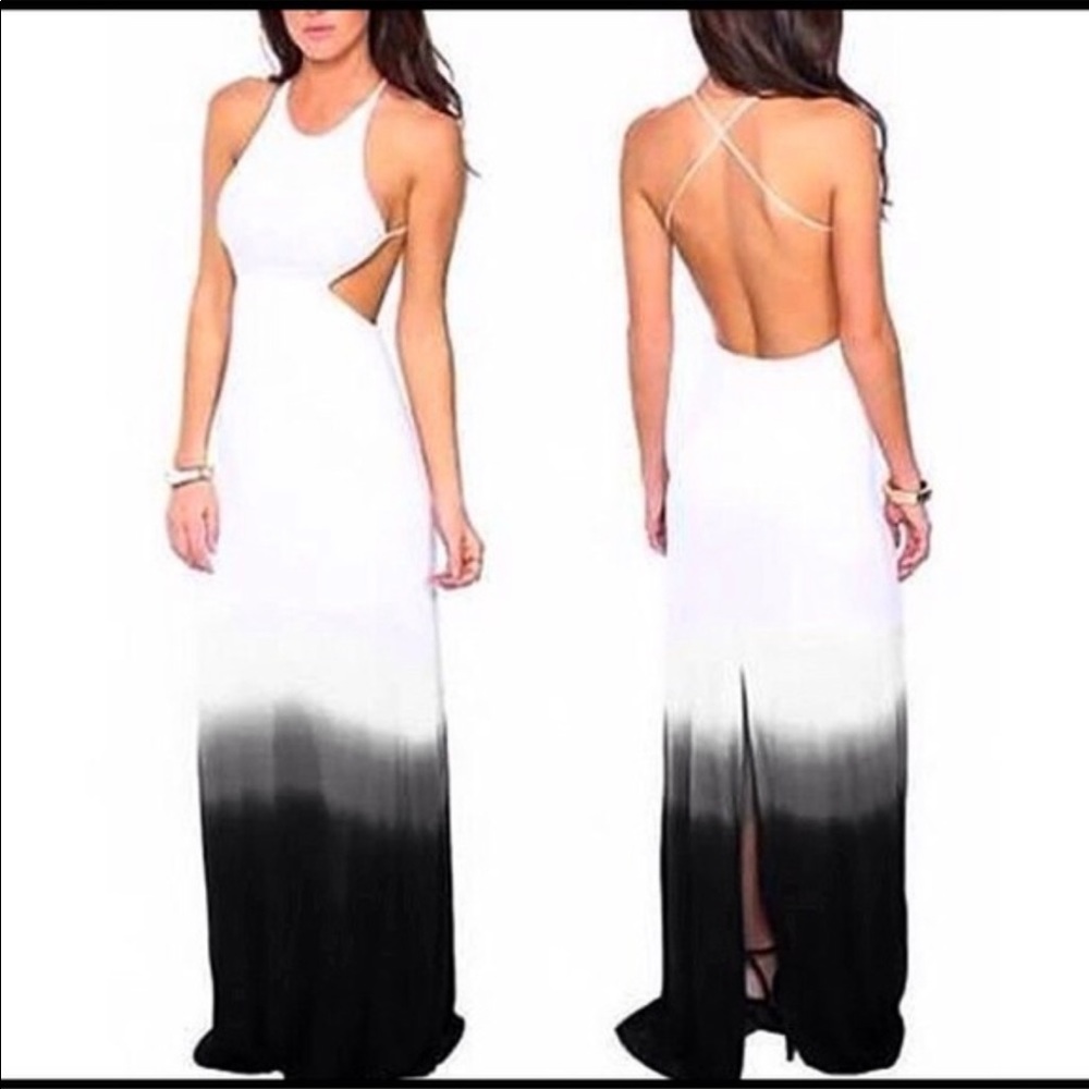 Open back maxi dress NWOT